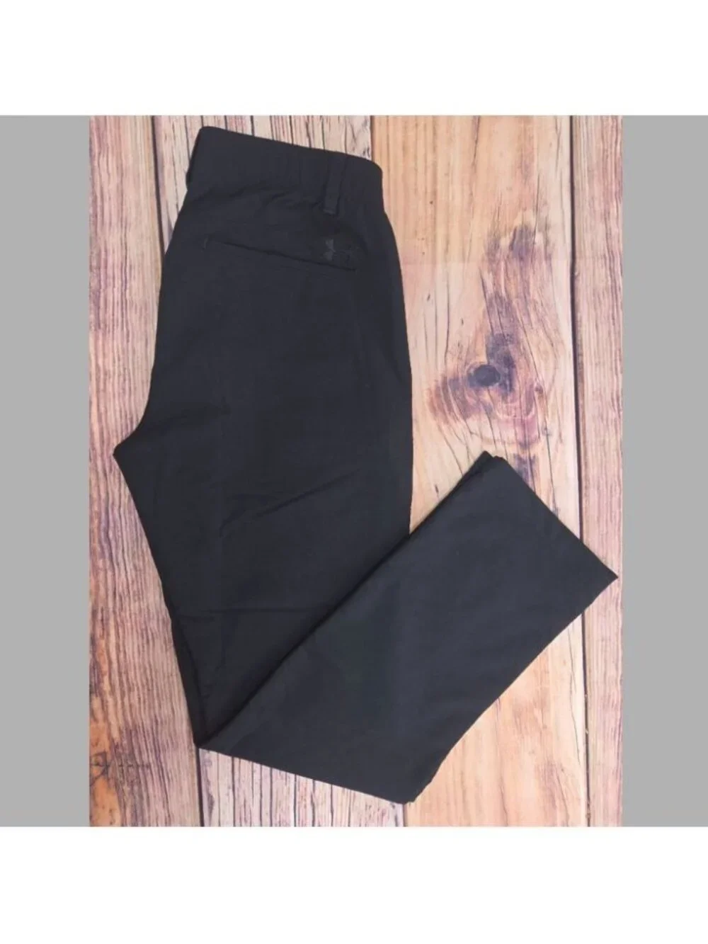 Under Armour Black Tapered Nylon Blend Golf Pants Size 30x32
